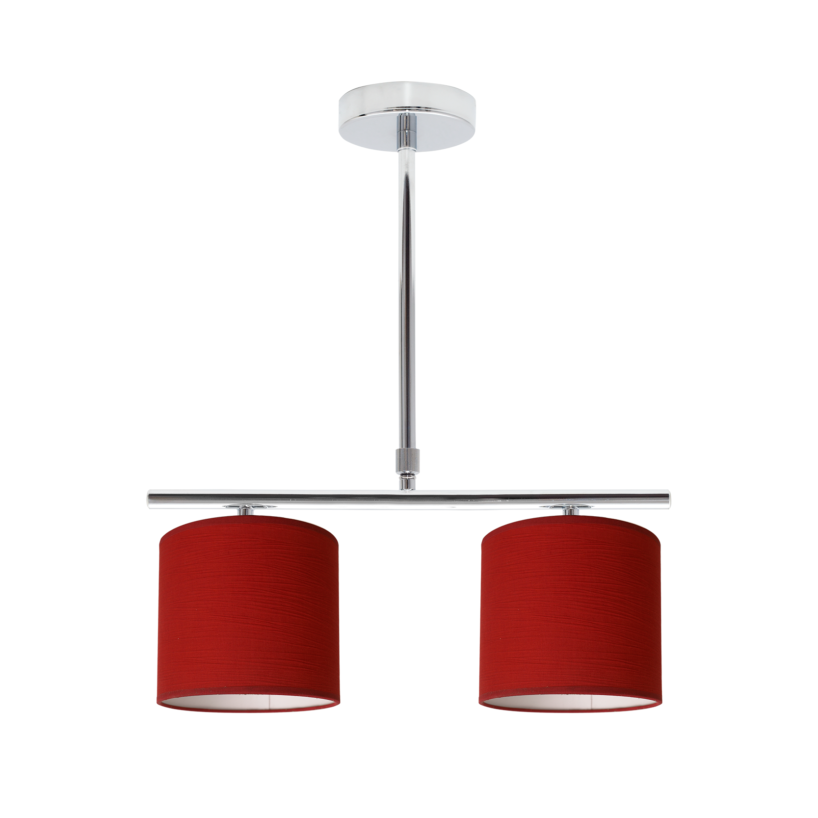 Lámpara Planetario fabricada en cromo color rojo, ideal para iluminar tu hogar con estilo clásico