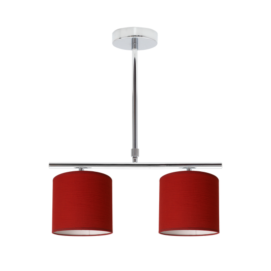 Lámpara Planetario fabricada en cromo color rojo, ideal para iluminar tu hogar con estilo clásico