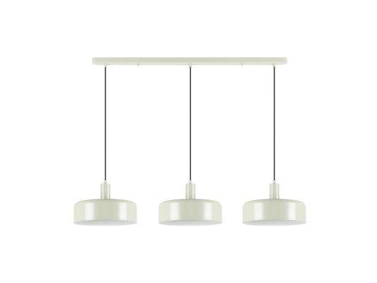 Lámpara Colgante Lineal Alessia 3 Luces Gris Perla Mate Schuller - vista principal | Schuller