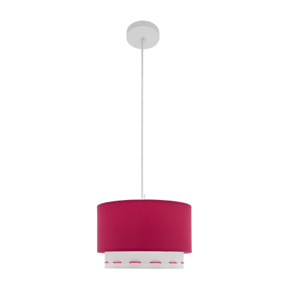 Colgante Trazos Rosa Oscuro 30cm de Fabrilamp, vista general del diseño elegante y moderno.