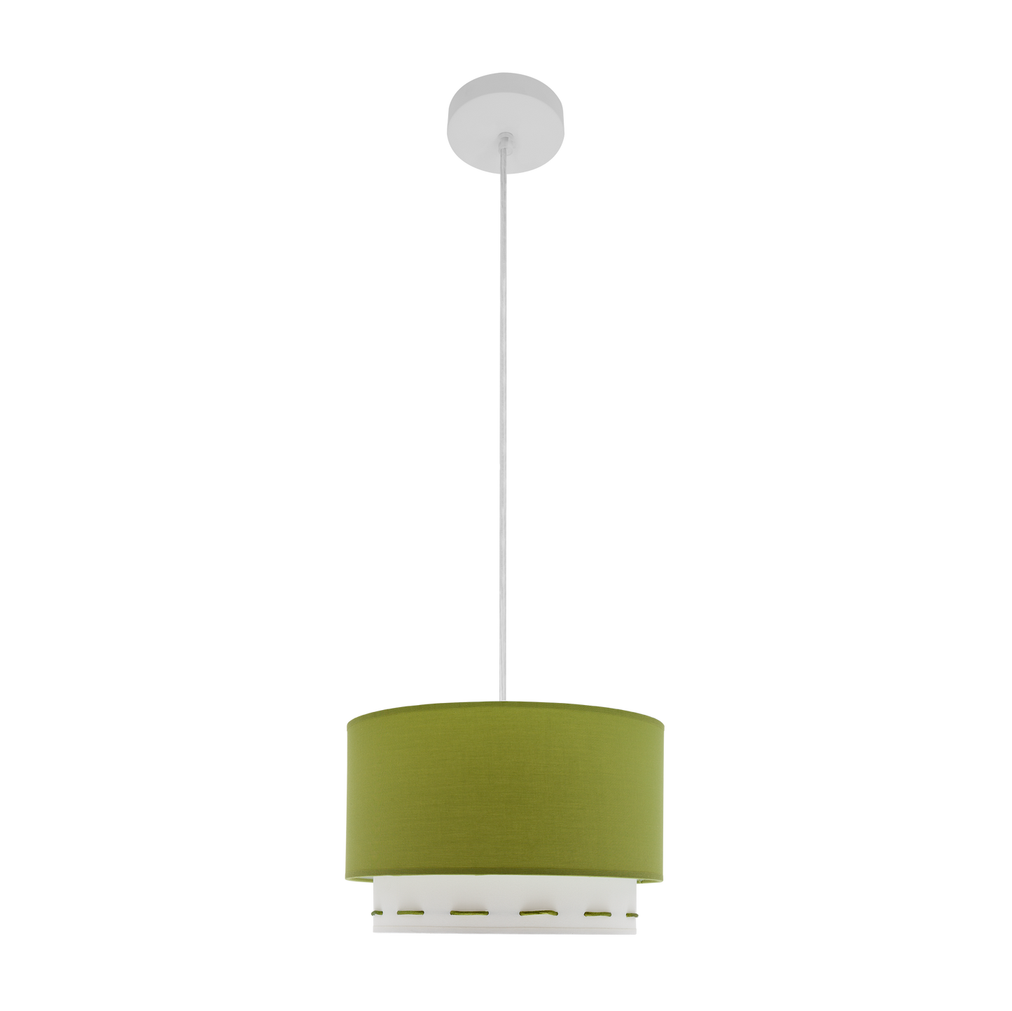 Colgante Trazos Verde 30cm de Fabrilamp/Abrila, ideal para habitaciones infantiles.  Diseño moderno y elegante.