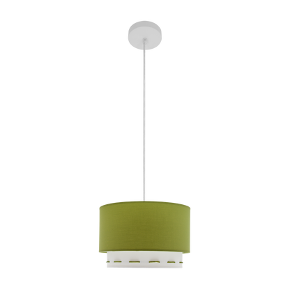 Colgante Trazos Verde 30cm de Fabrilamp/Abrila, ideal para habitaciones infantiles.  Diseño moderno y elegante.