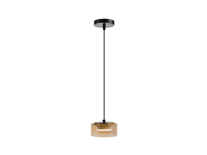 Lámpara Colgante Olaia 1 Luz Mate Schuller - Negro / Ámbar | Schuller · Ref. 12643