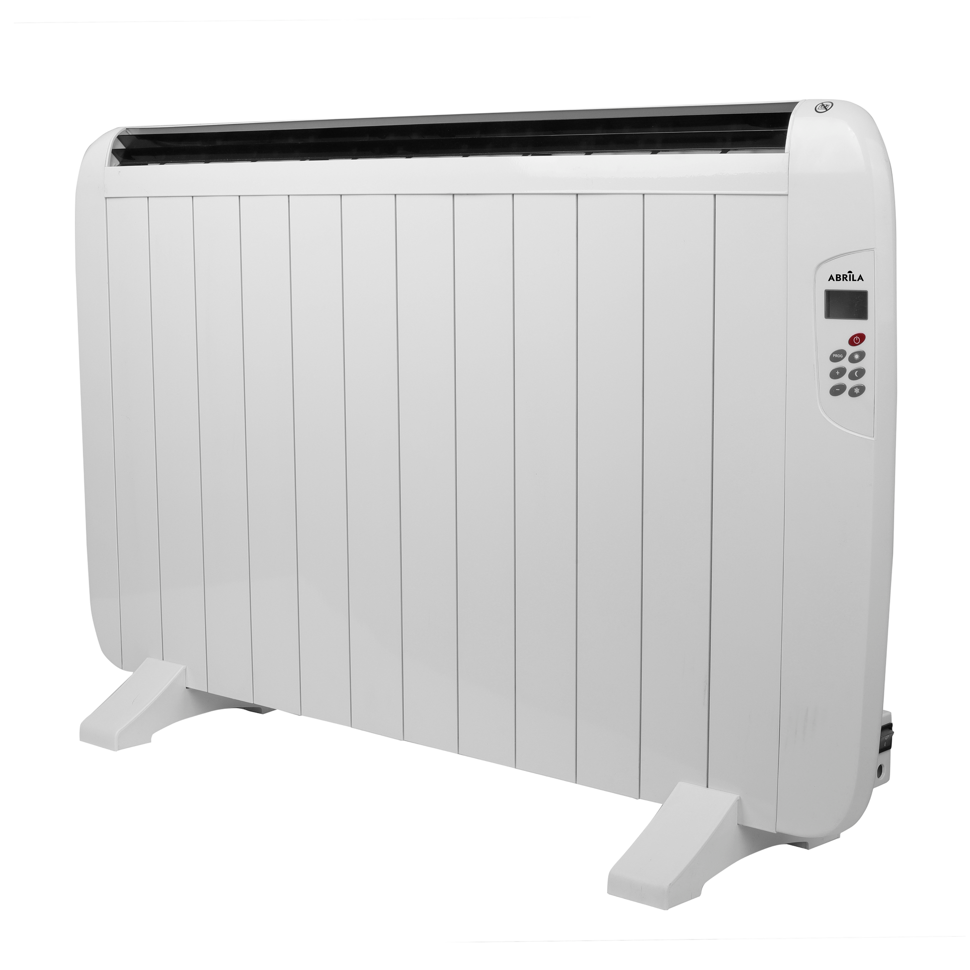 Emisor Térmico Gaban 1800W de Fabrilamp en aluminio blanco con mando a distancia y temporizador.  luzguru.com