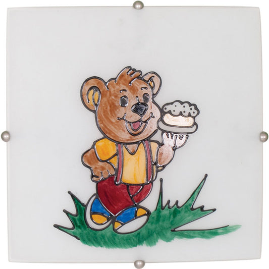 Plafón Infantil BRIER LUMIT Cuadrado Multi Colores ref. 1268*30*06