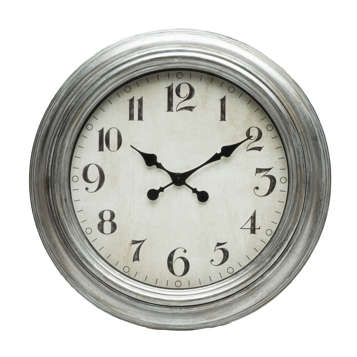 Original reloj de pared plateado ideal para tu oficina