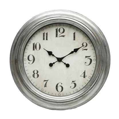 Original reloj de pared plateado ideal para tu oficina