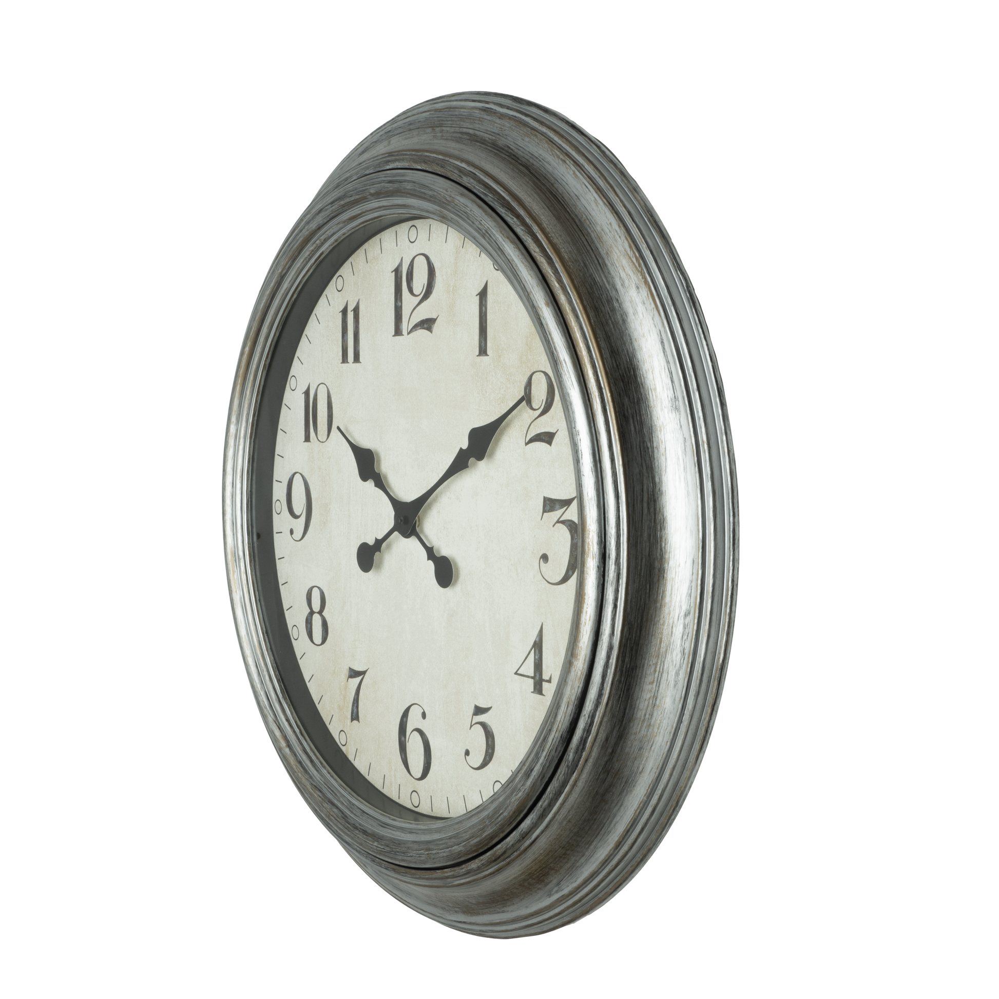 Moderno reloj Iniko plateado perfecto para el hogar