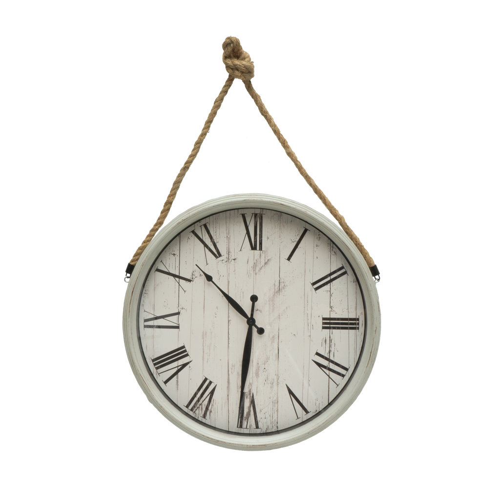 Reloj de Pared Zaman Blanco 50cm - Vista frontal, Fabrilamp