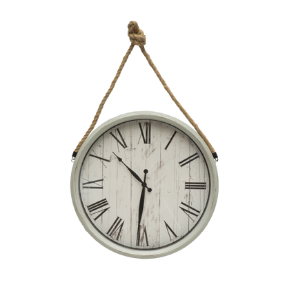 Reloj de Pared Zaman Blanco 50cm - Vista frontal, Fabrilamp