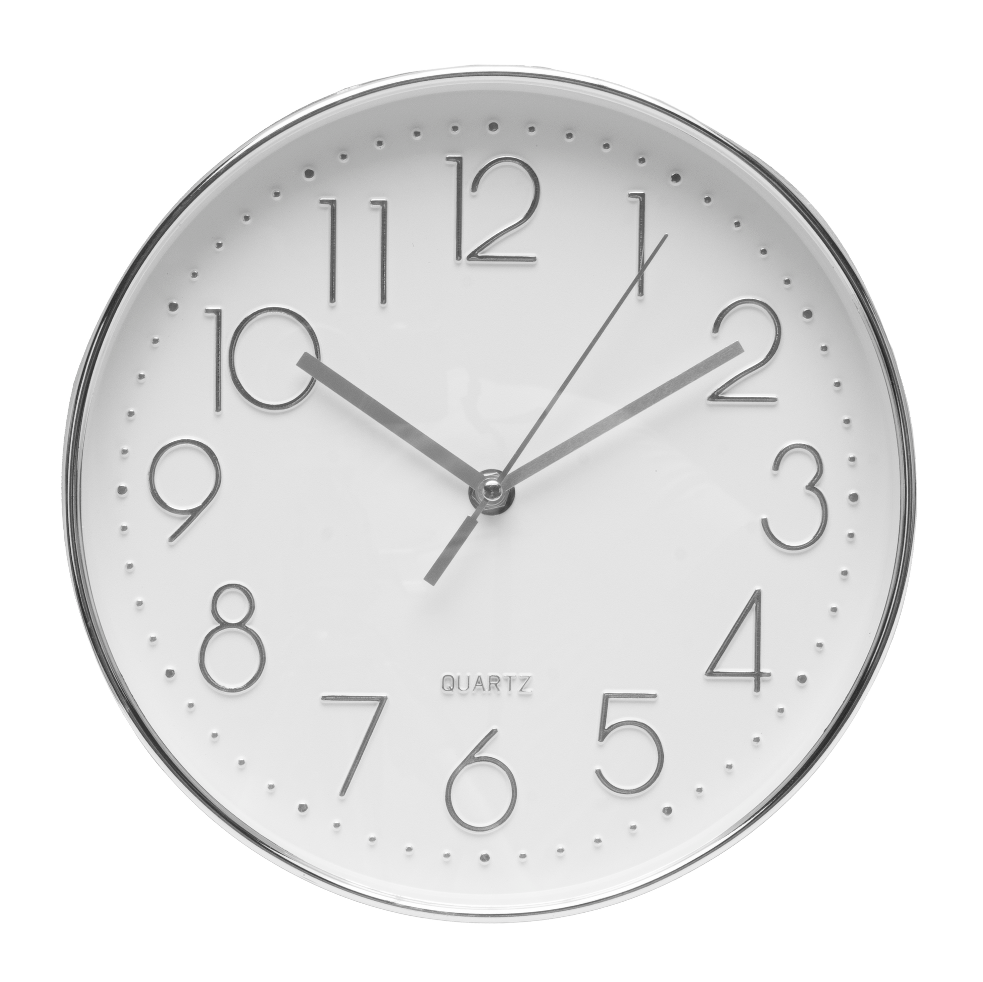 Reloj de Pared Minuto Plata 25cm - Vista frontal