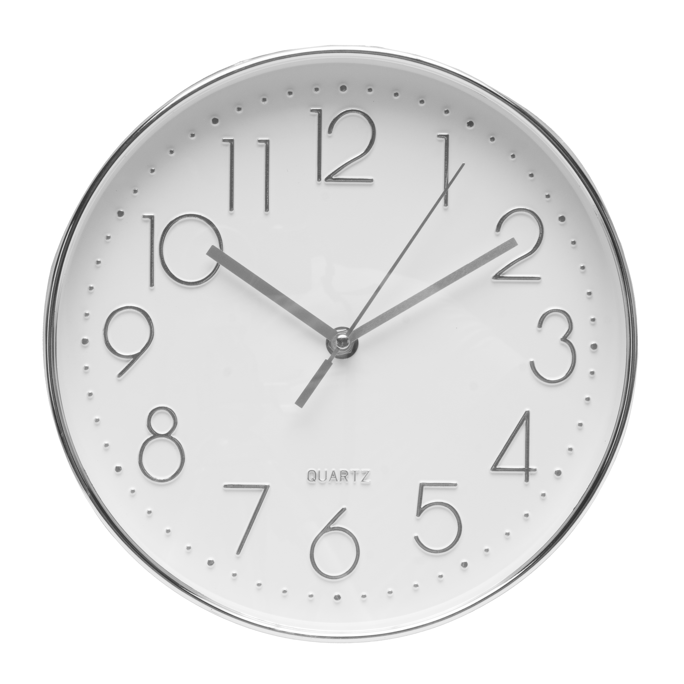 Reloj de Pared Minuto Plata 25cm - Vista frontal