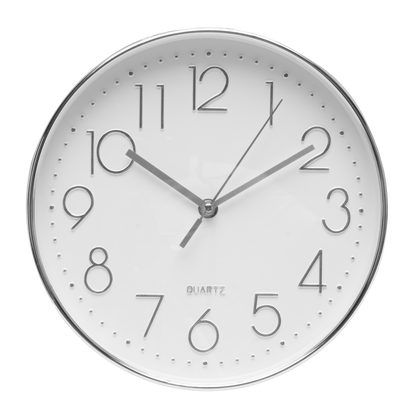 Reloj de Pared Minuto Plata 25cm - Vista frontal