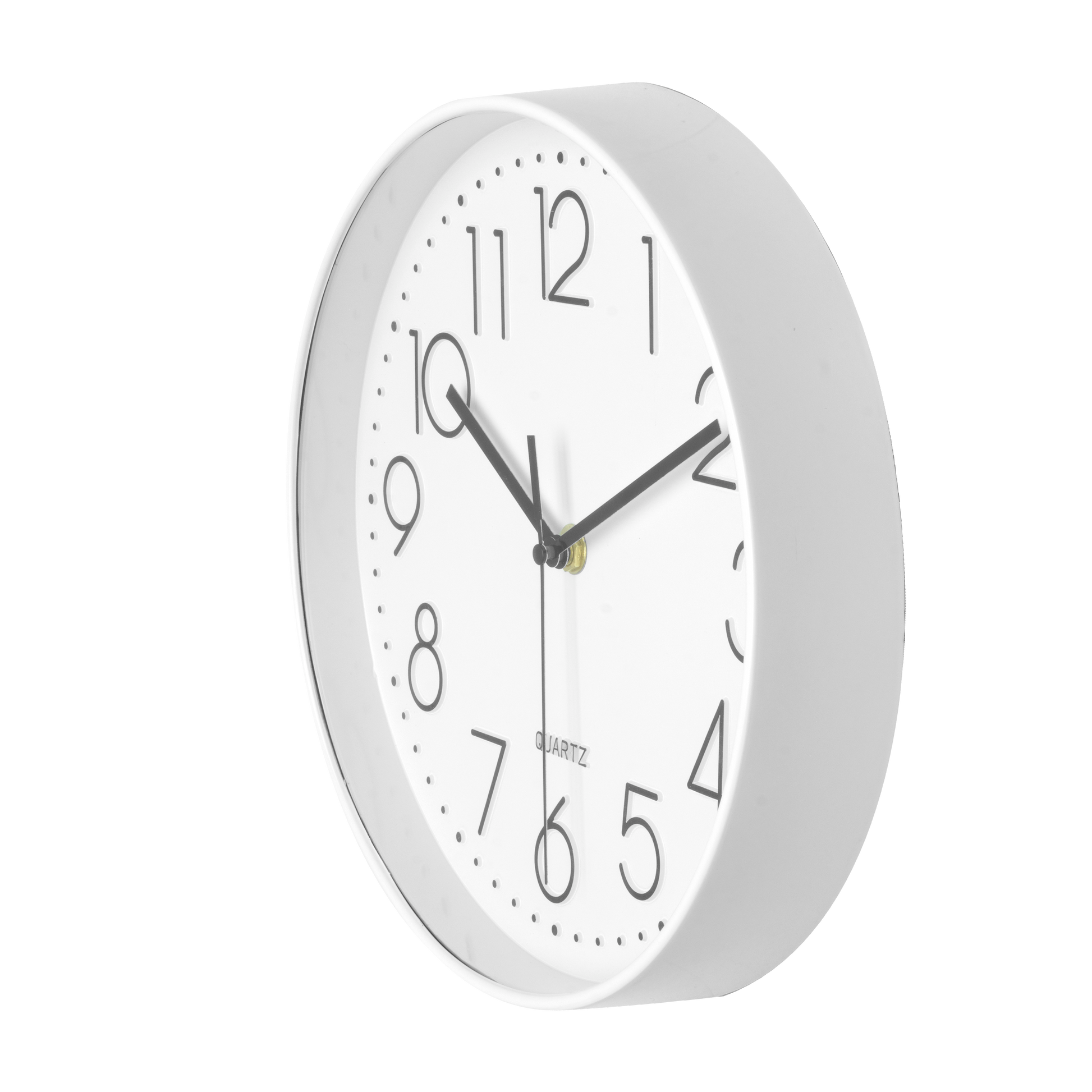 Reloj de pared Minuto Blanco 25cm, vista frontal, Fabrilamp