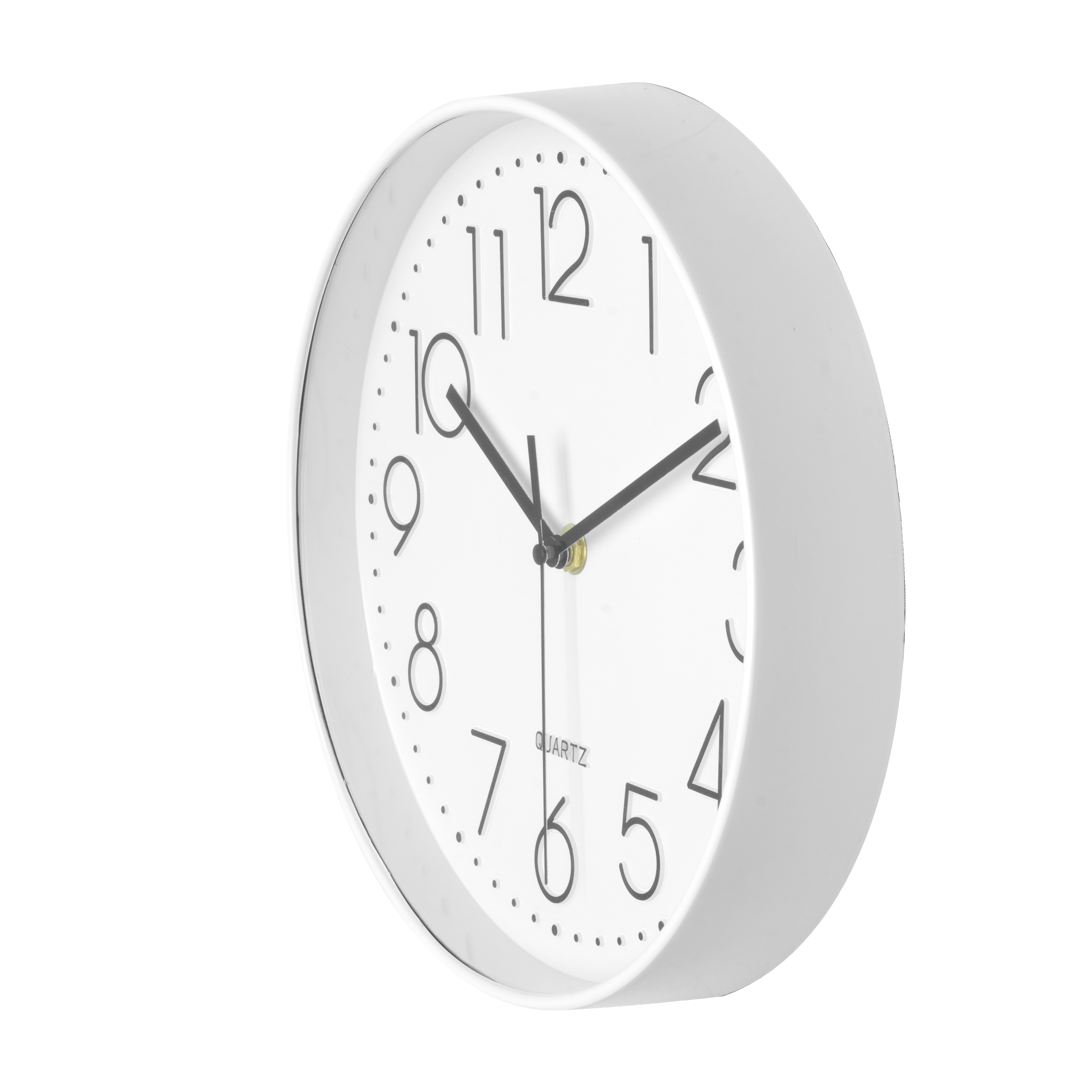 Reloj de pared Minuto Blanco 25cm, vista frontal, Fabrilamp