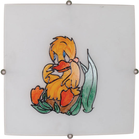 BRIER Plafón Infantil Cuadrado Multi Colores LUMIT 1273*30*06