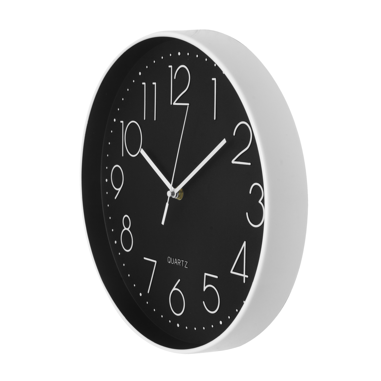 Reloj de pared Tiempo Blanco-Negro 30cm Fabrilamp - Vista frontal