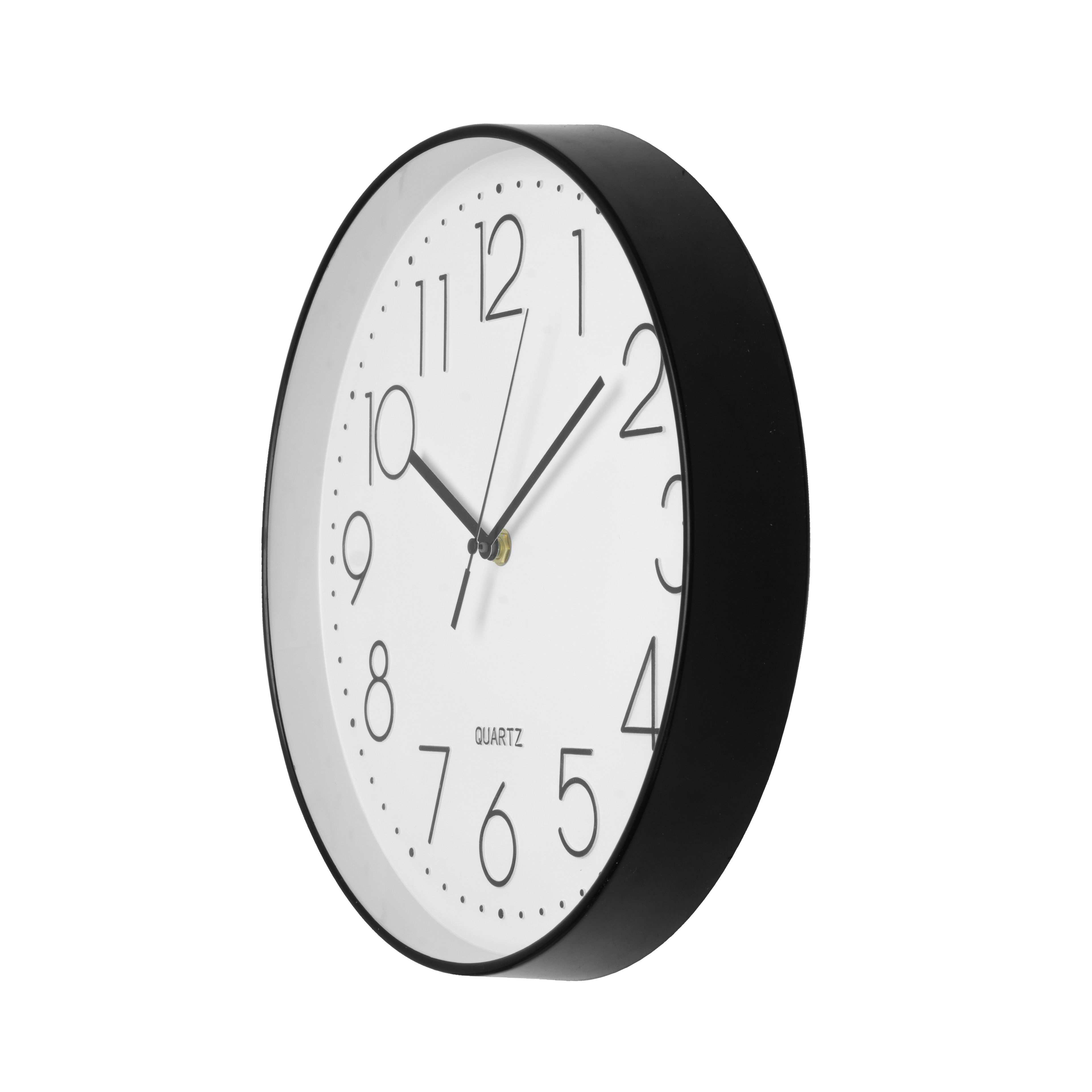 Reloj de pared Tiempo Negro 30cm de Fabrilamp - Vista frontal