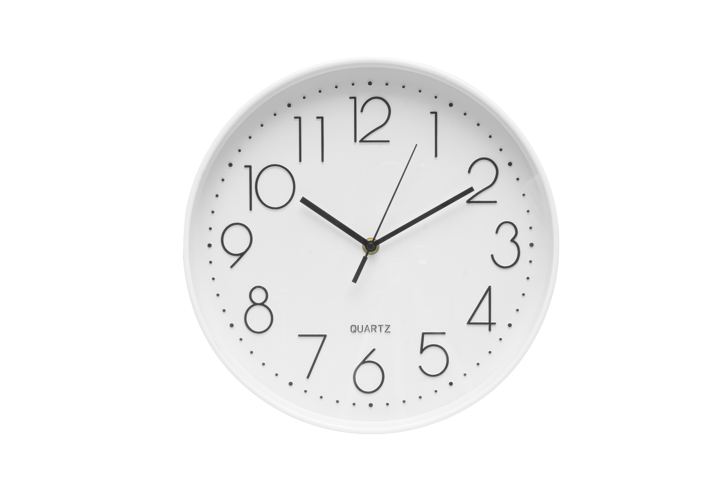 Minimalista reloj de pared blanco ideal para oficina