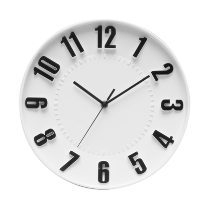 Discreto reloj de pared, ideal para dormitorio