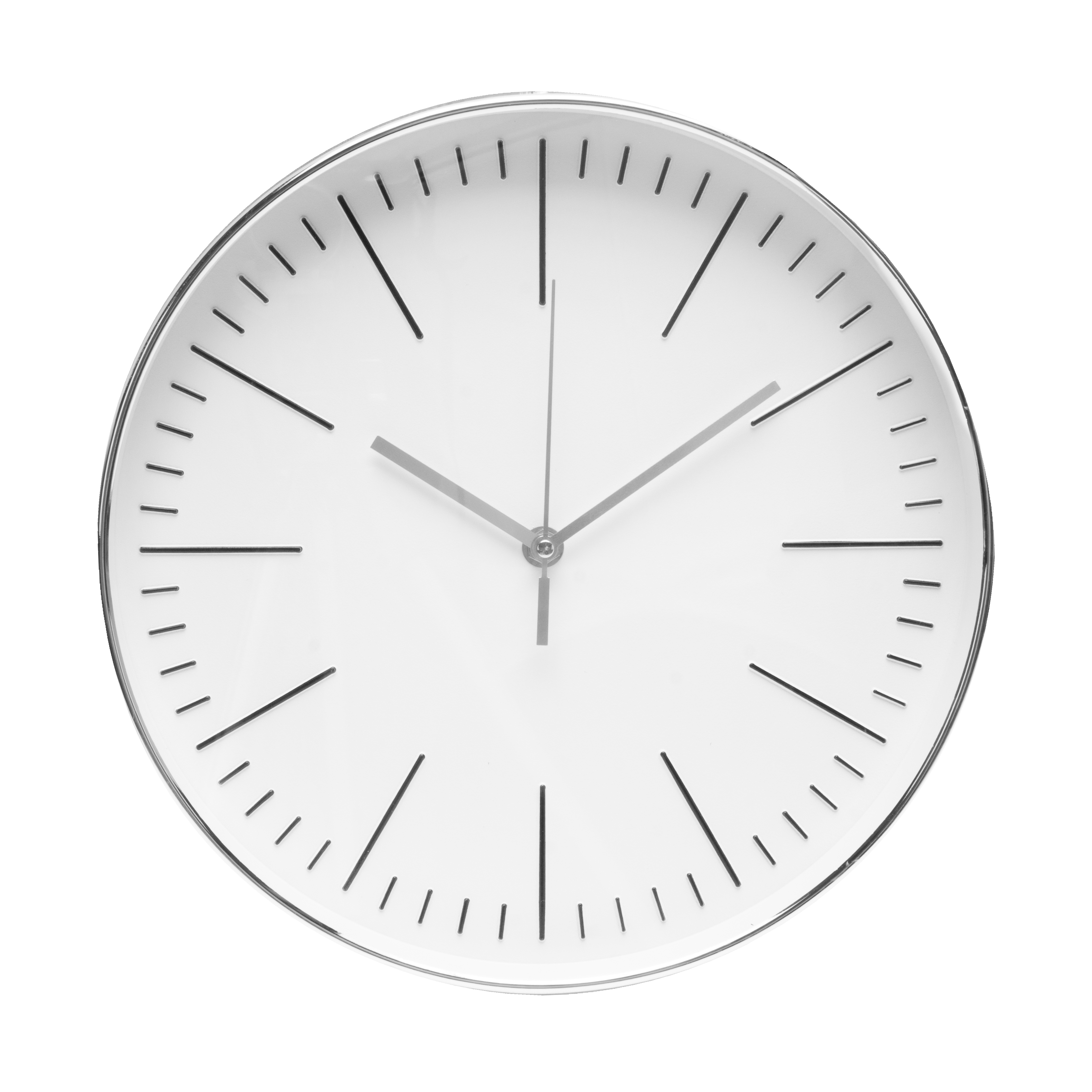 Reloj de pared Hera Plata 30cm, vista frontal, Fabrilamp