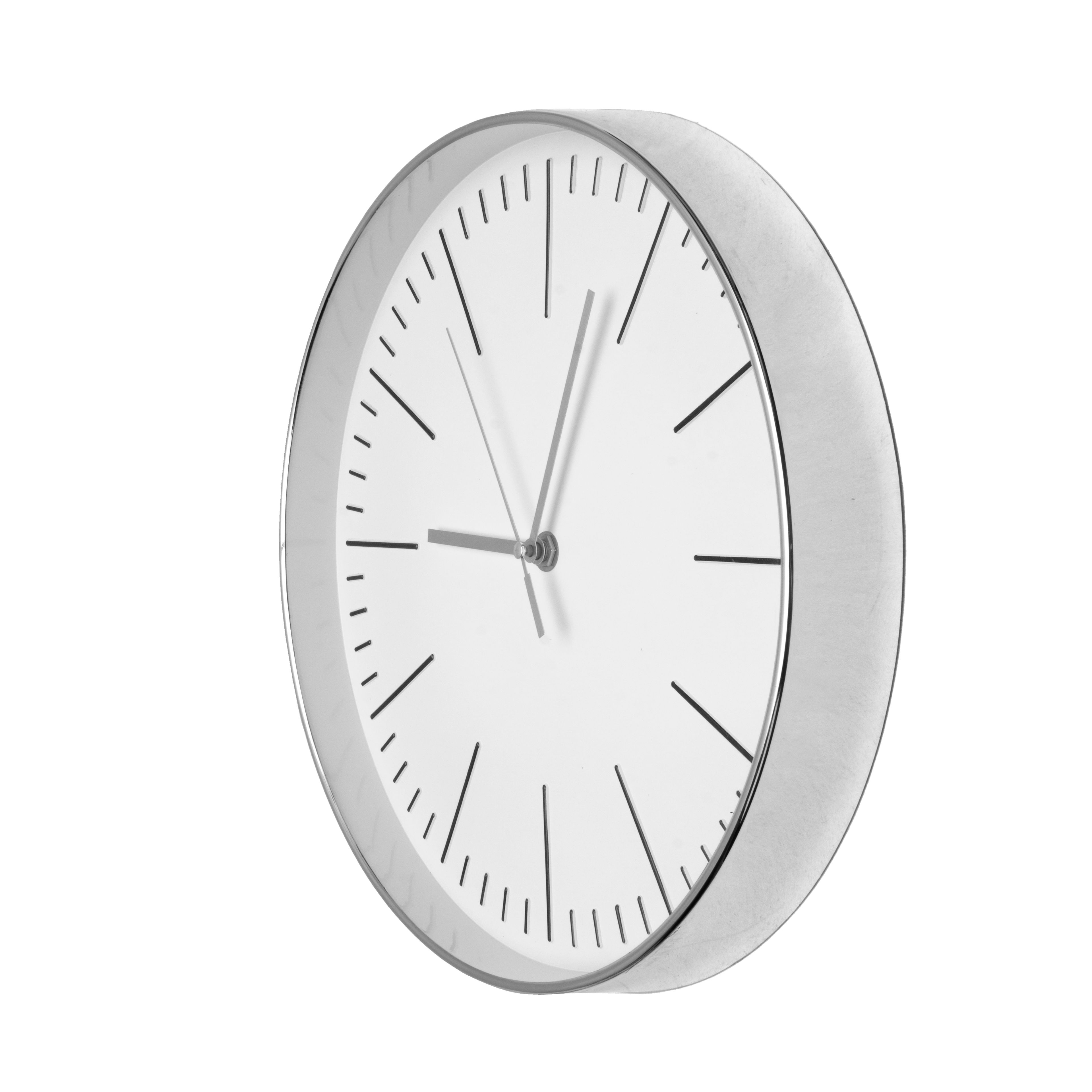 Reloj de pared Hera Plata 30cm, vista frontal, Fabrilamp