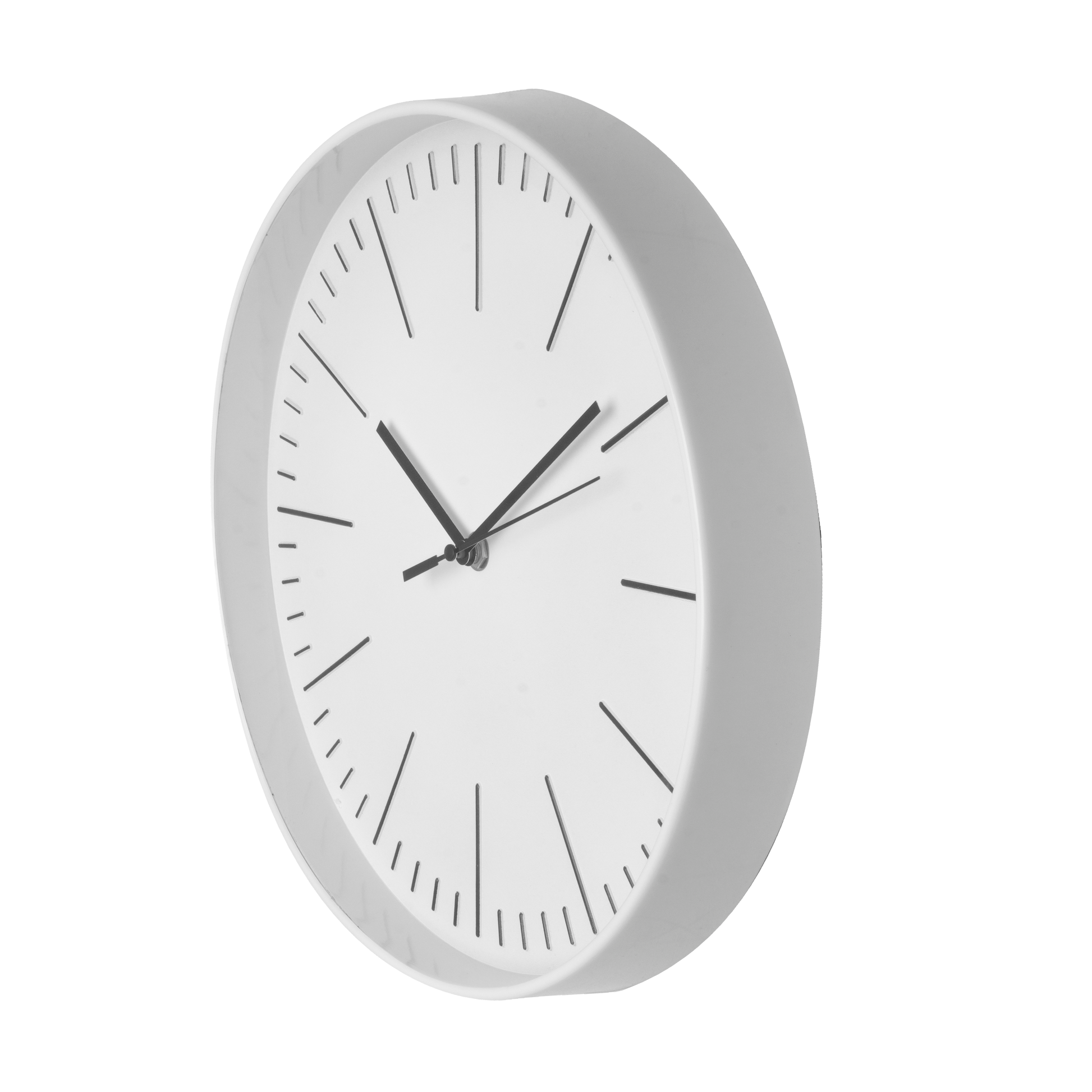 Reloj de pared Hera Blanco 30cm de Fabrilamp, vista frontal.