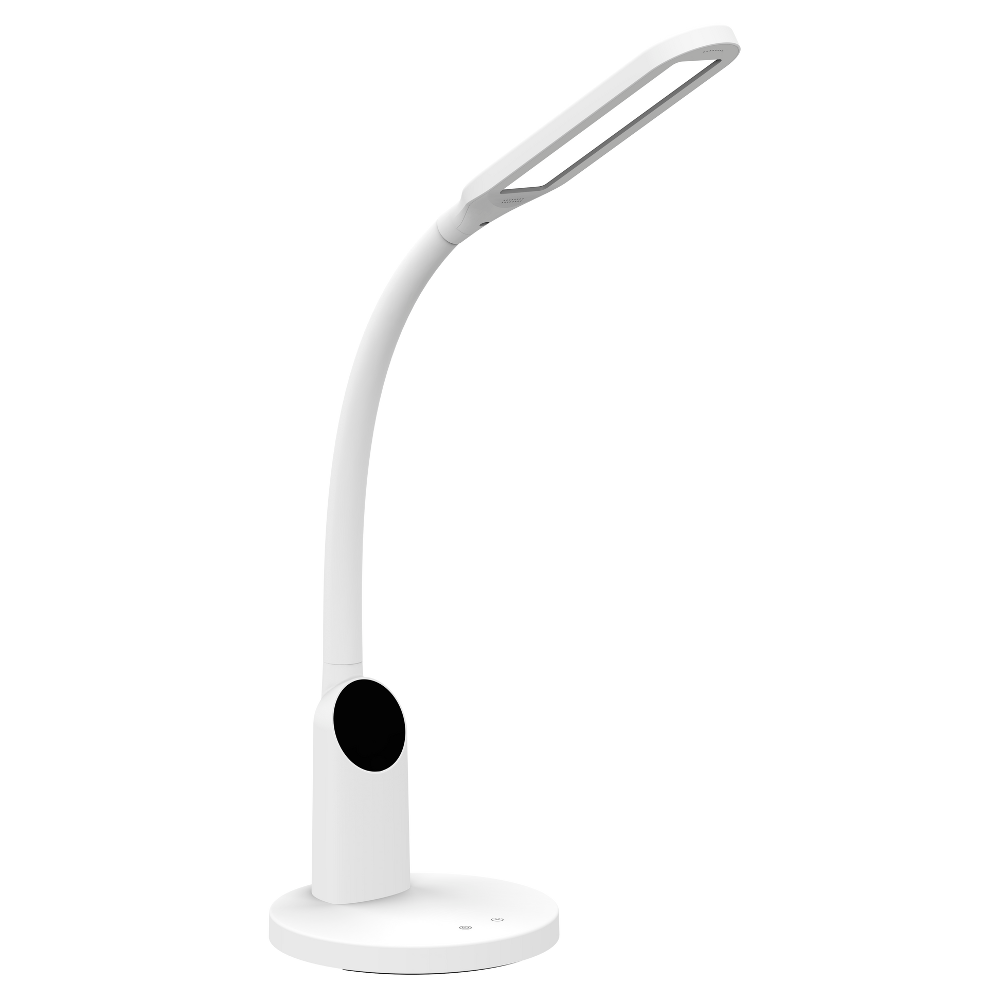 Flexo Virtual Blanco 8W de Fabrilamp, diseño moderno y elegante, ideal para escritorio o mesita de noche.