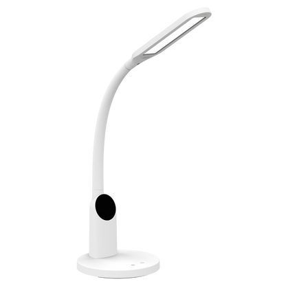 Flexo Virtual Blanco 8W de Fabrilamp, diseño moderno y elegante, ideal para escritorio o mesita de noche.