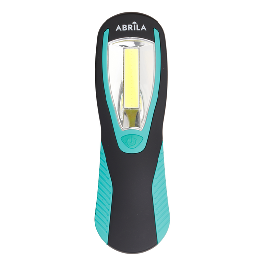 Linterna de trabajo FOTON COB Fabrilamp negra y verde con gancho e imán
