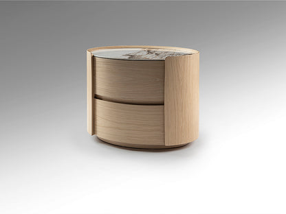 Mesita de Noche Enoc Roble Claro Ovalada - Schuller - 411622 - Vista 4