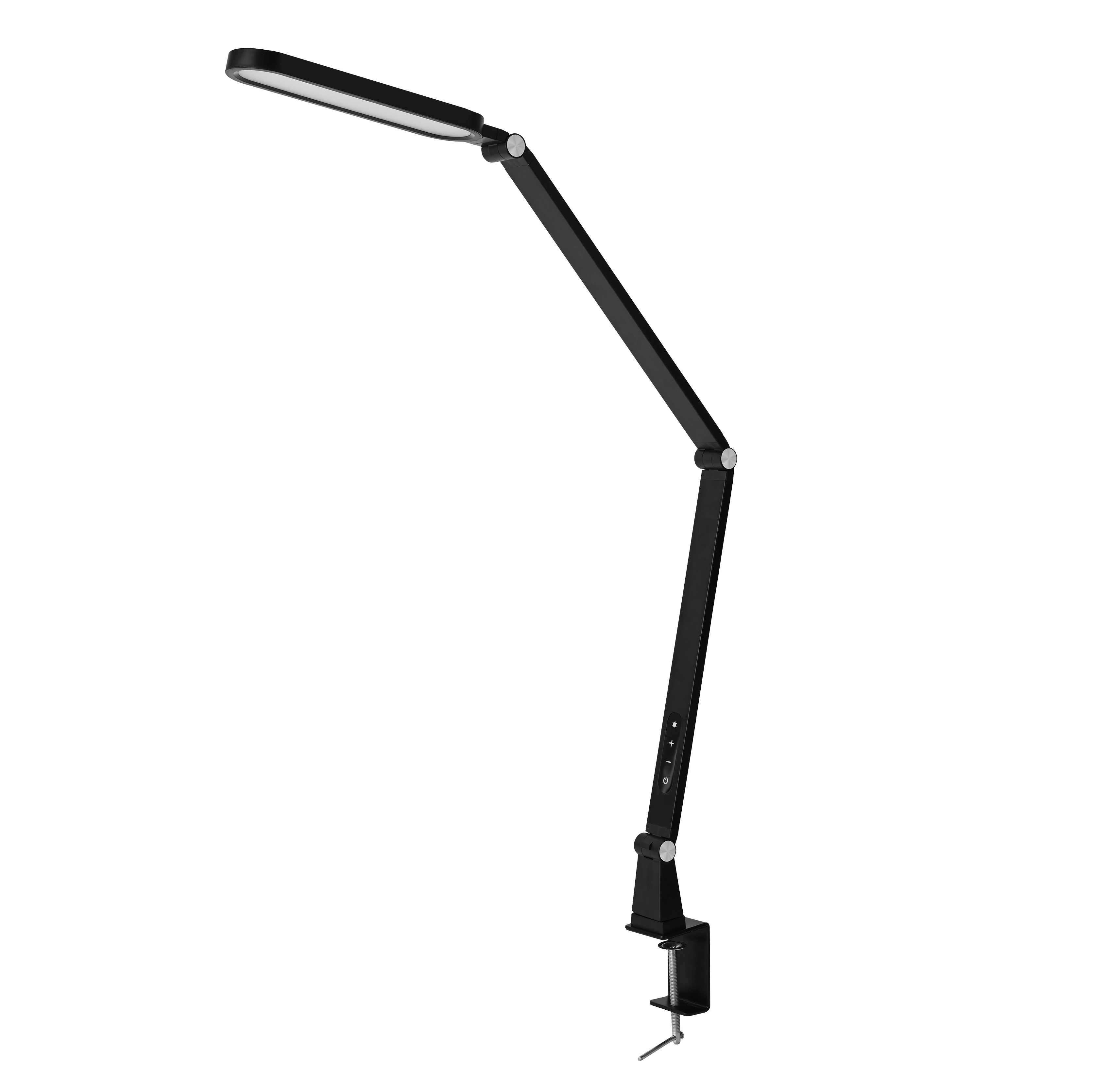 Flexo Conecta 13W Negro de Fabrilamp, con pinza y luz regulable, ideal para escritorio. Compra en luzguru.com