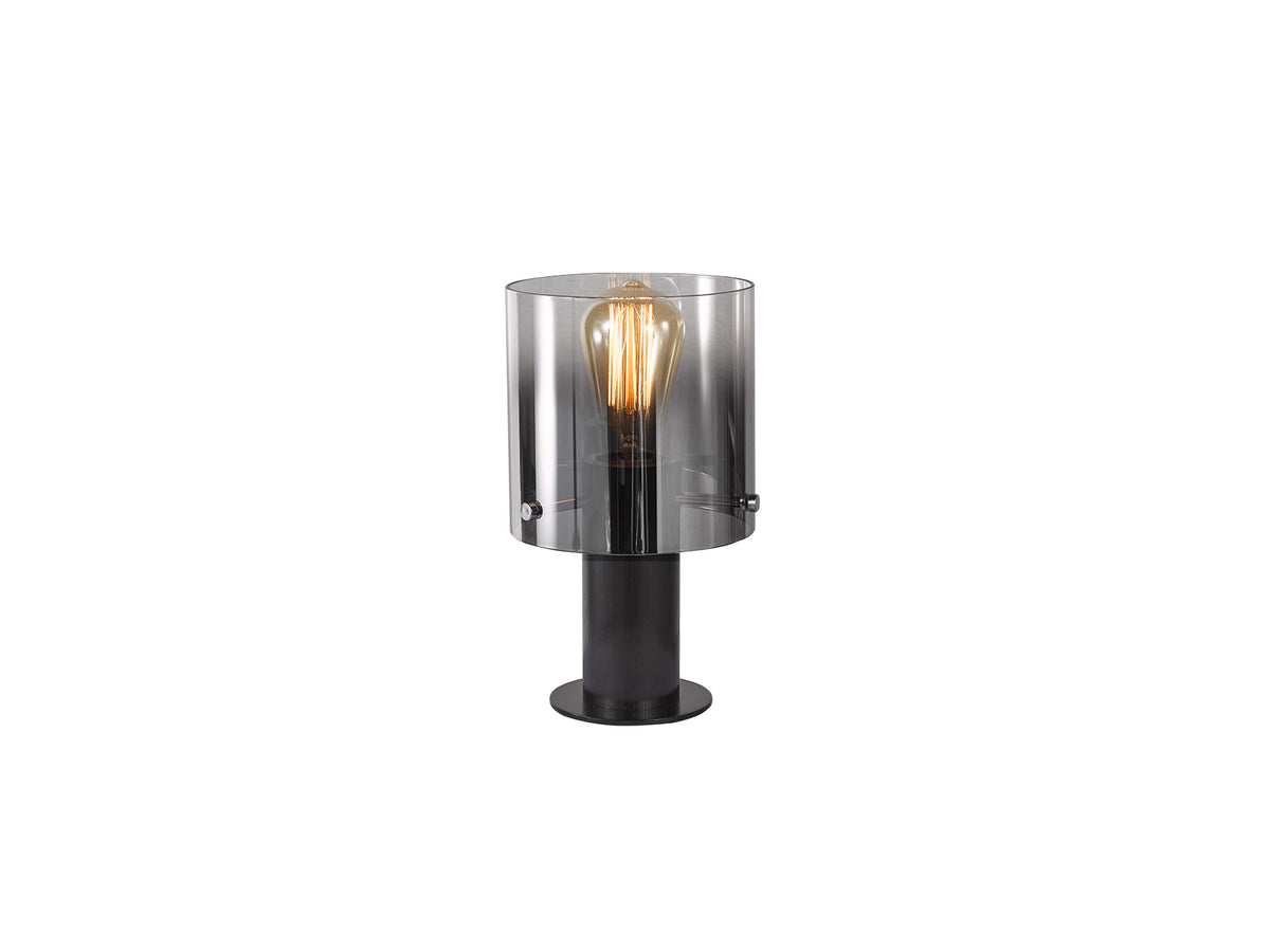 Lámpara de Sobremesa Venize 26 cm Negro Satinado y Cristal Smoke Schuller - vista principal | Schuller