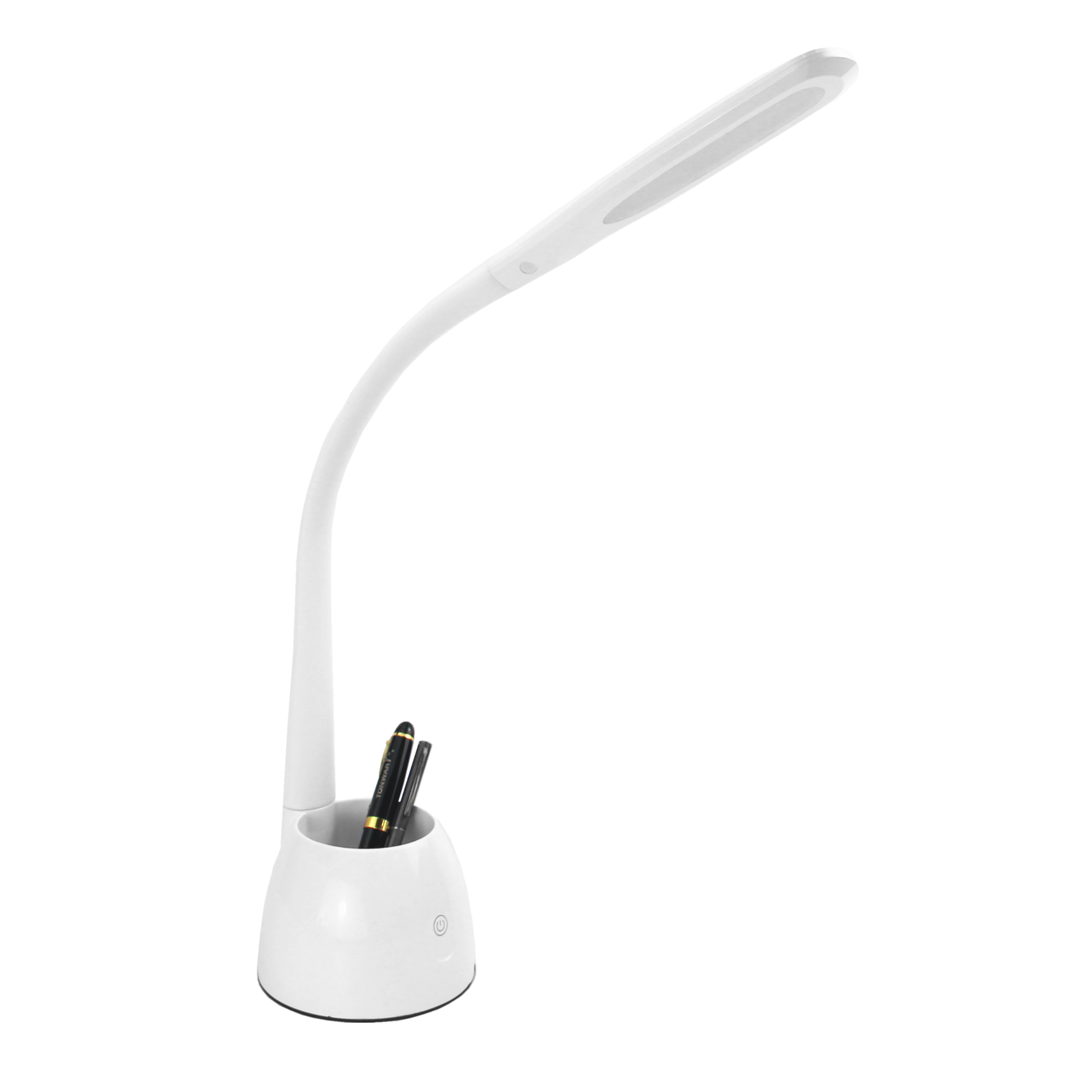 Flexo Cobain Blanco 8W de Fabrilamp, diseño elegante y moderno, ideal para escritorio o estudio. luzguru.com