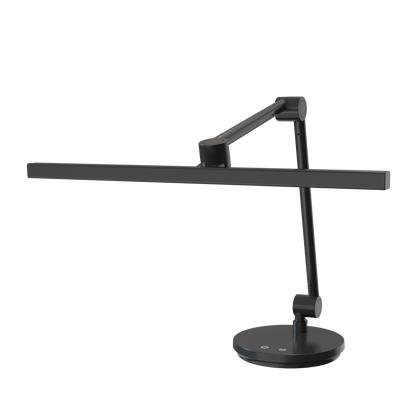 Flexo Borges fabricado en aluminio color negro con luz LED regulable