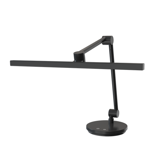 Flexo Borges fabricado en aluminio color negro con luz LED regulable
