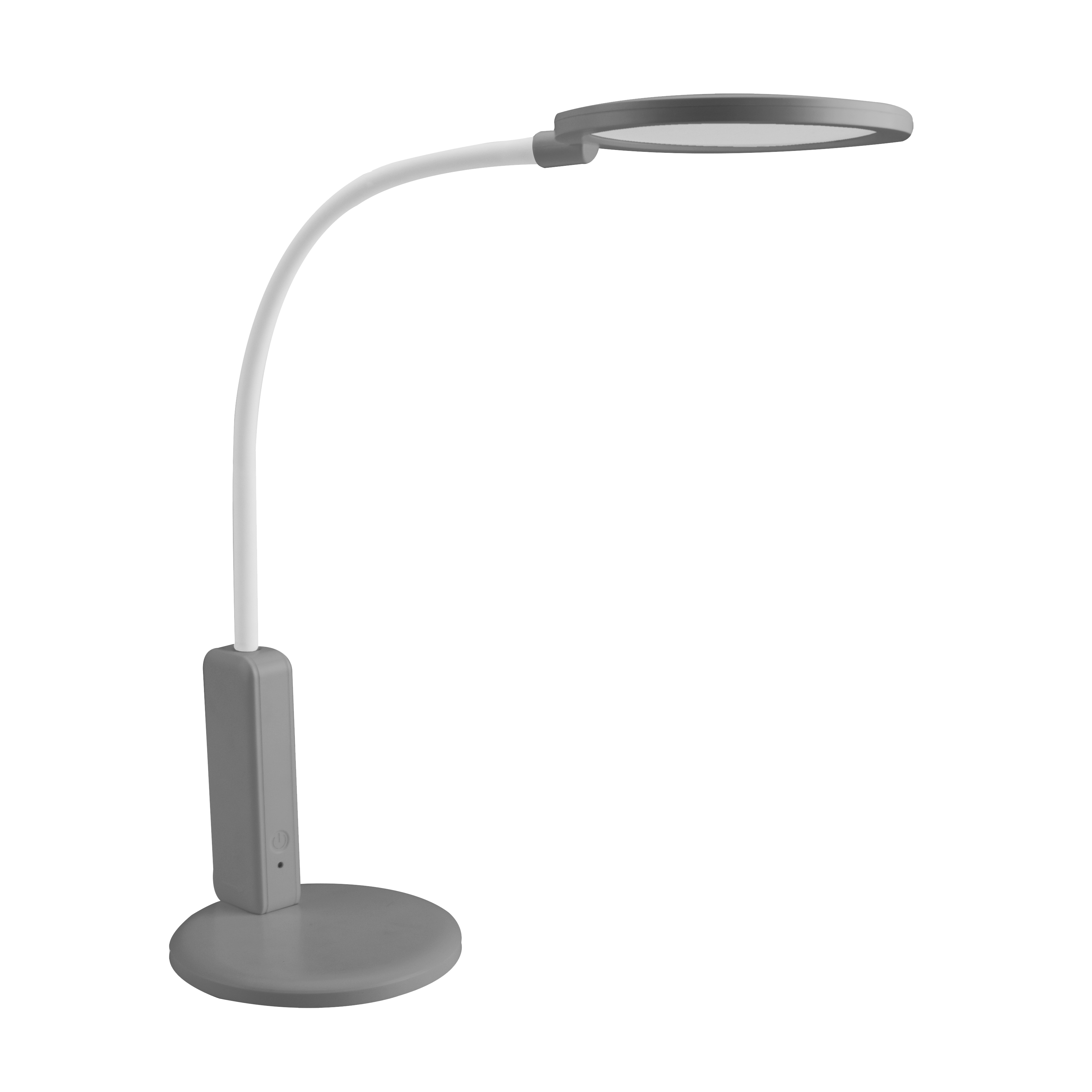 Flexo Verne LED Inalámbrico Gris/Blanco de Fabrilamp, vista general.