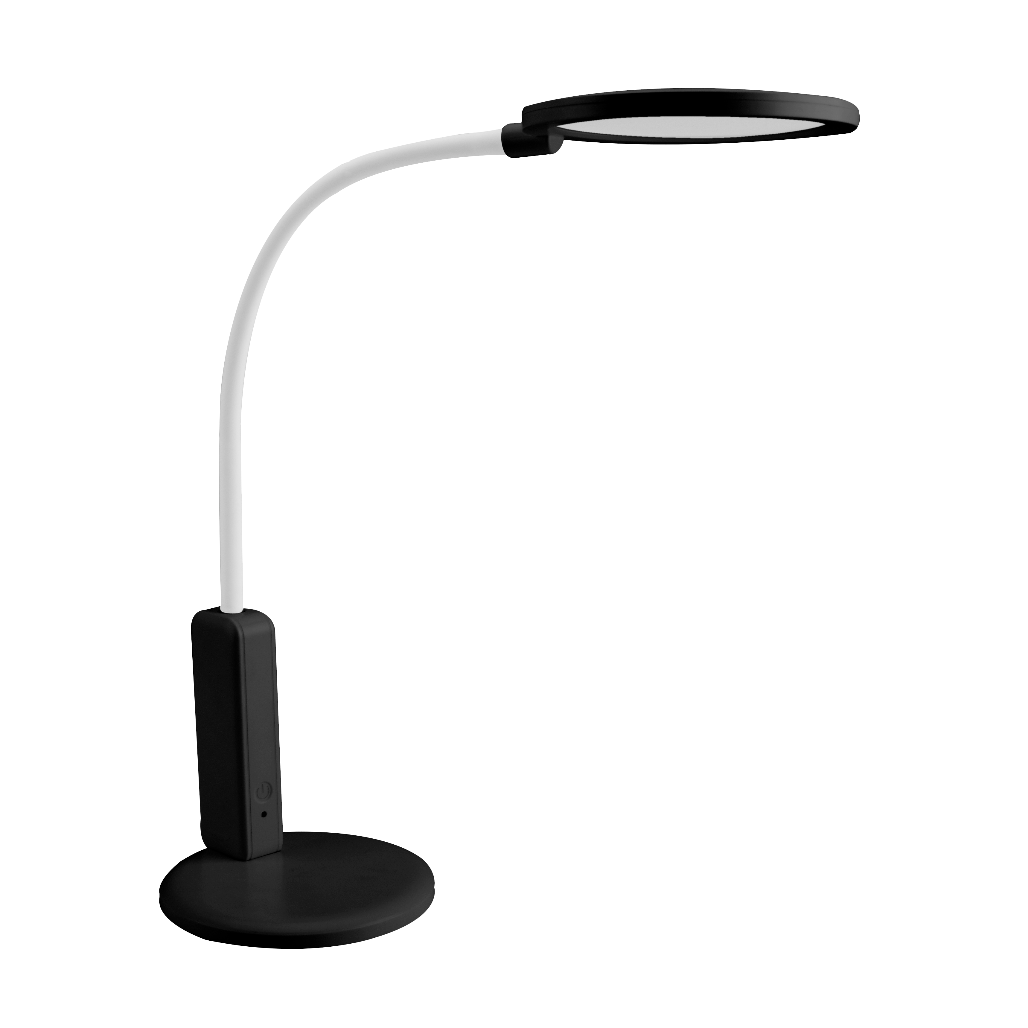 Flexo Verne LED Inalámbrico Fabrilamp, Negro/Blanco, vista frontal
