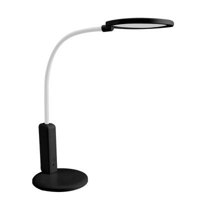 Flexo Verne LED Inalámbrico Fabrilamp, Negro/Blanco, vista frontal