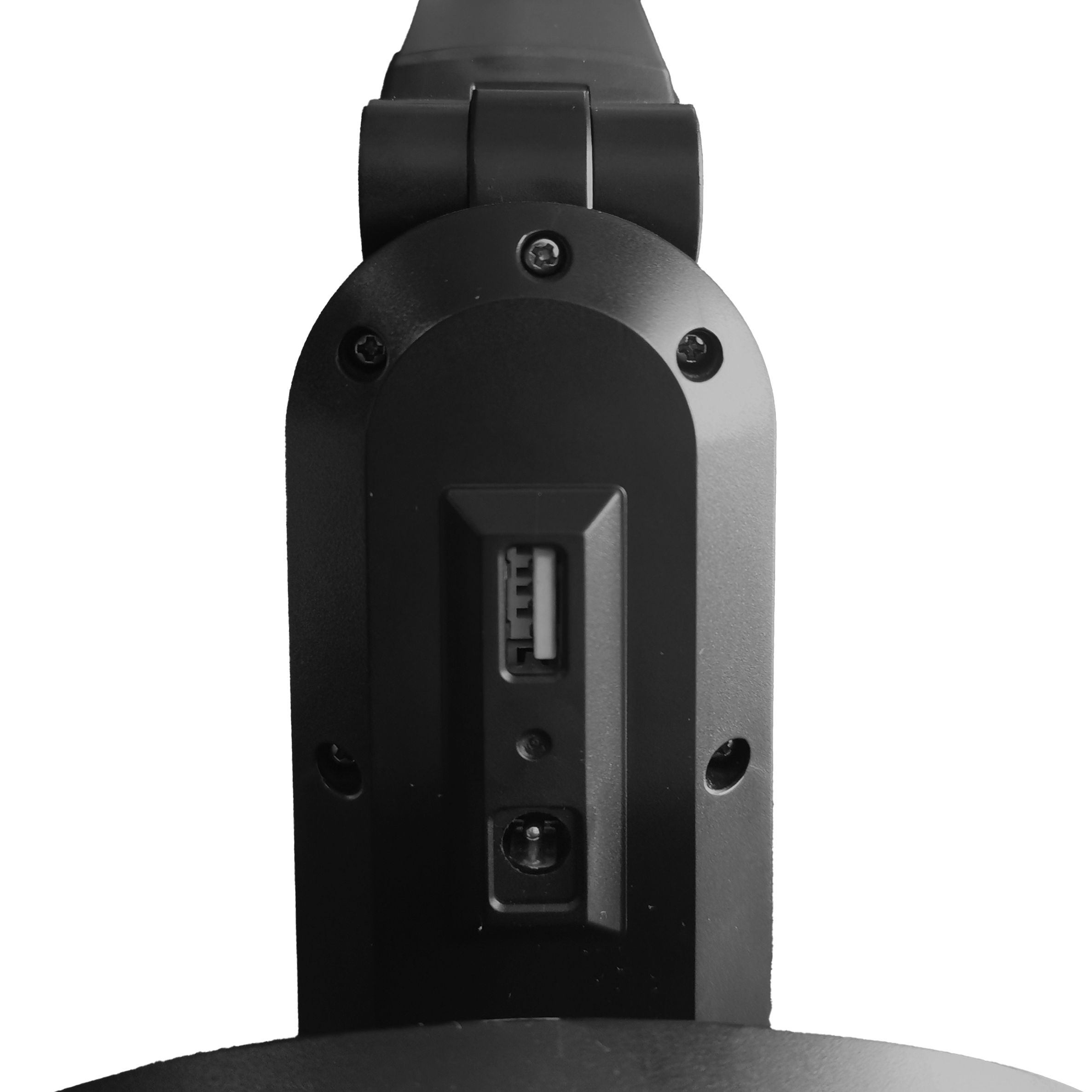 Flexo Enfoque 10W LED Negro - Vista frontal, Fabrilamp, luzguru.com