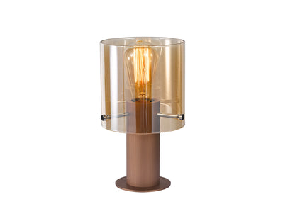 Lámpara de Sobremesa Venize 26 cm Satinado y Cristal Schuller - Cobre / Ámbar | Schuller · Ref. 13002
