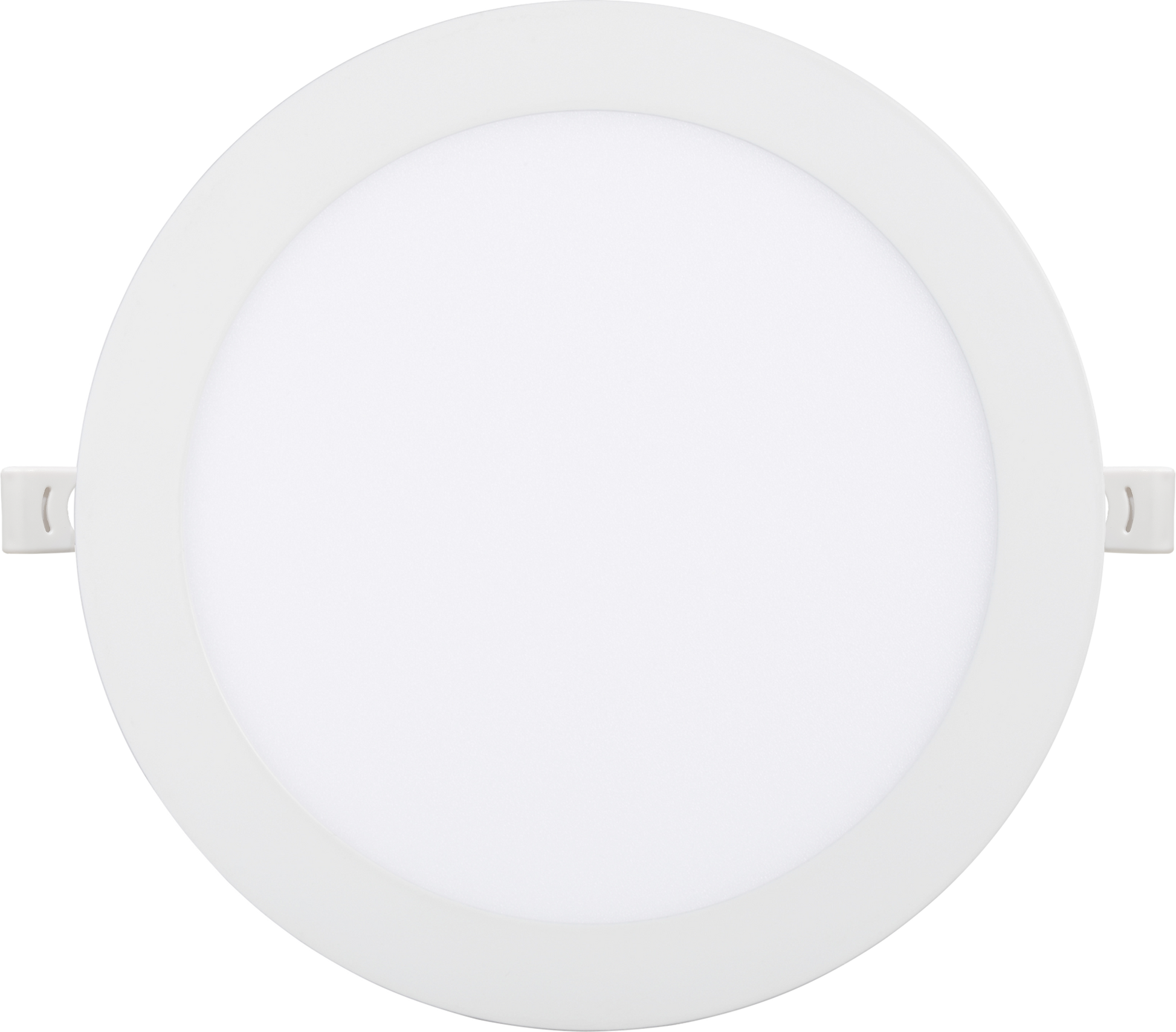 Downlight empotrable Silex 12W blanco de Fabrilamp, vista frontal.