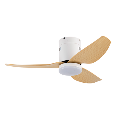 Moderno ventilador de techo con aspas de ABS y policarbonato