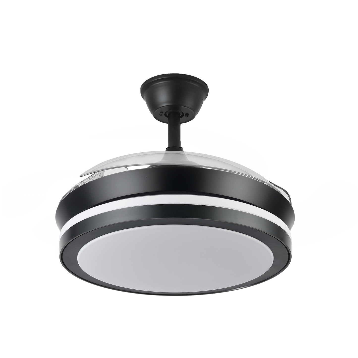 Elegante ventilador de techo con aspas retráctiles ideal para interior