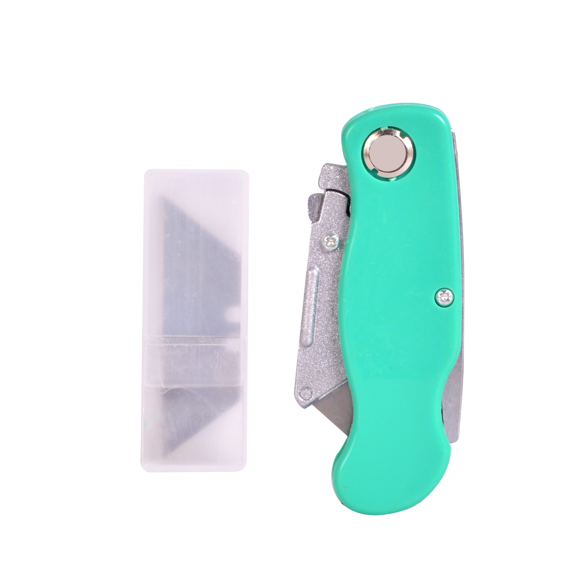 Cúter plegable con diseño ergonómico para agarre seguro