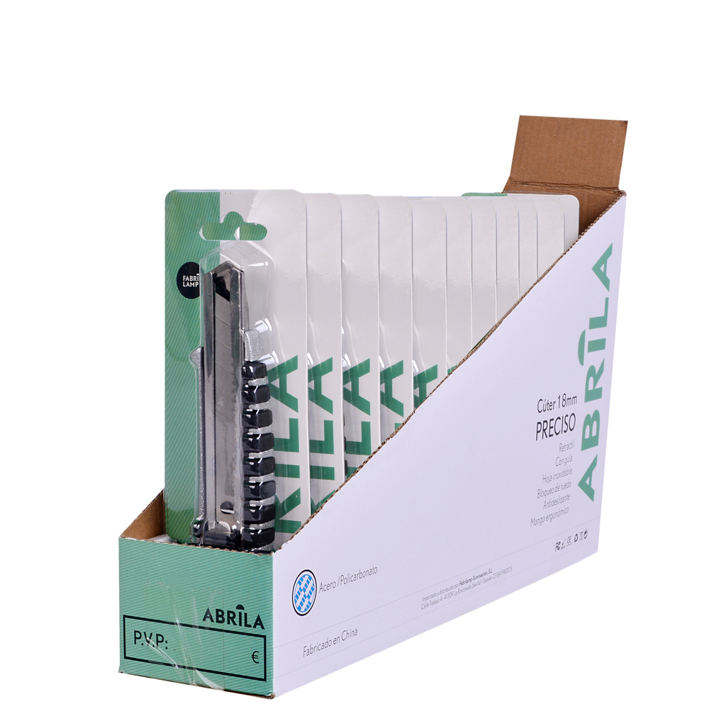 Cutter ergonómico antideslizante Fabrilamp / Abrila ideal para uso doméstico