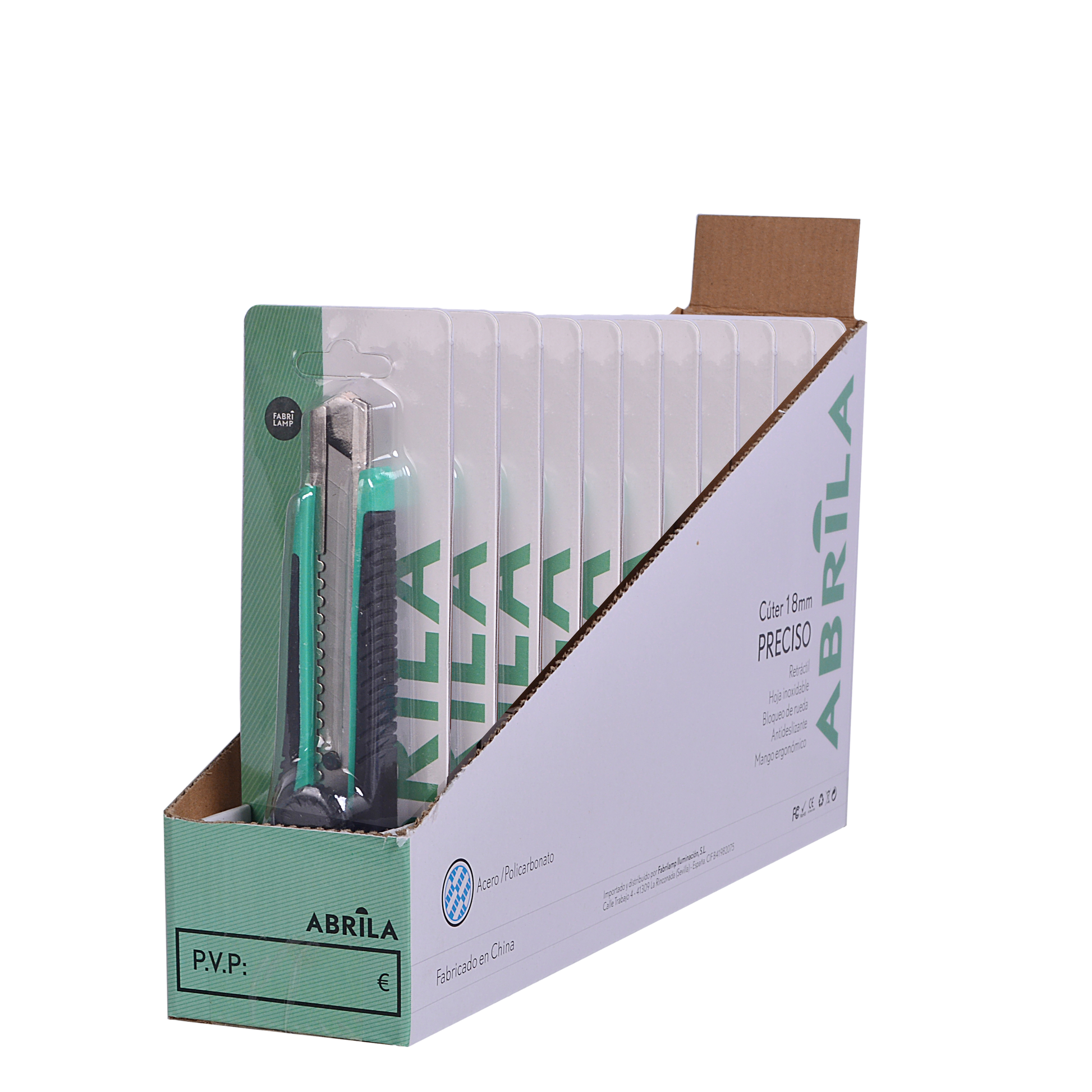 Cúter profesional ergonómico ideal para ferretería