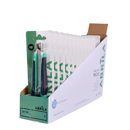 Cúter retráctil con guarda para 4 cuchillas ideal para taller