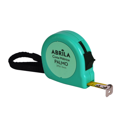 Cinta métrica verde Palmo ideal para trabajos de ferretería