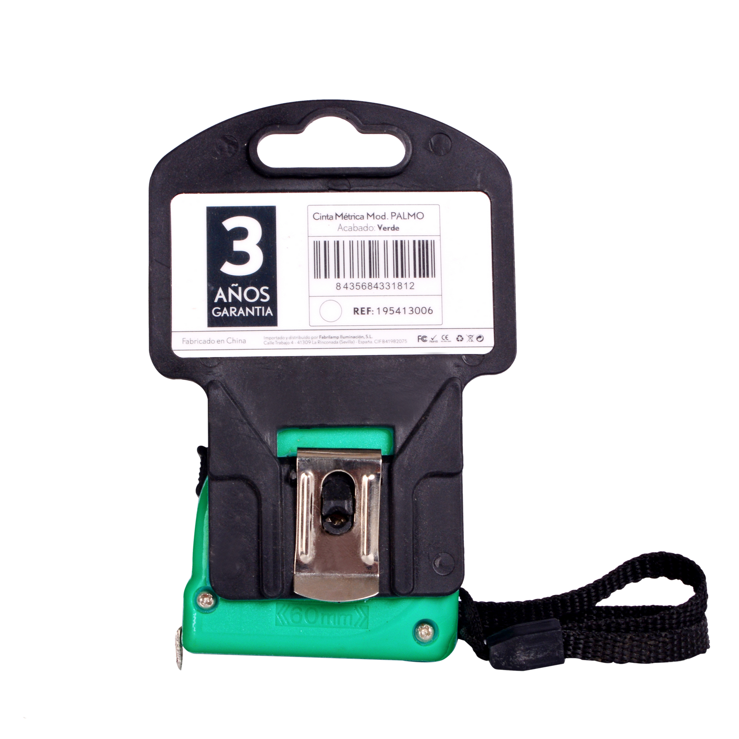 Cinta métrica Fabrilamp / Abrila Palmo con bloqueo y clip